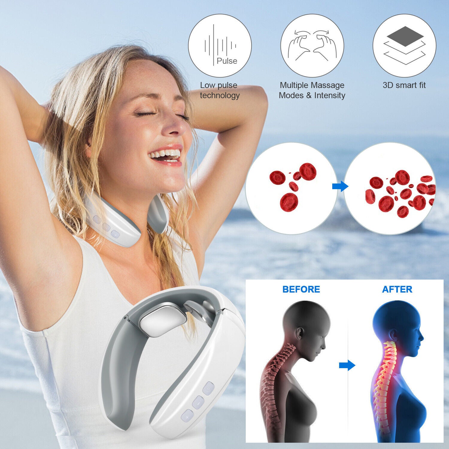 Electric Pulse Neck Massager 